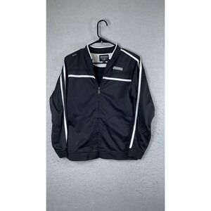 Akdmks Jacket Mens 2XL Black Track Full Zip Jeanius Level 9 Stripe Athletic‎